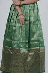 Luxurious Kanchipuram Silk Zari Lehenga Set with Detachable Hip Belt LEHENGA JCS Fashions