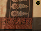 Luxurious Semi-Silk Saree with Contrast Borders & Stitched Blouse Saree JCS Fashions