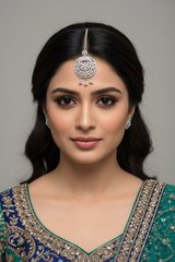 Silver White American Diamond Chutti/Tikka
