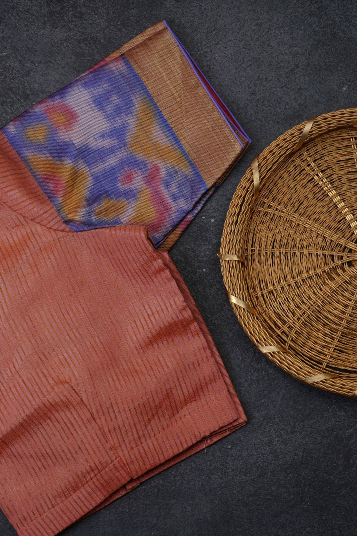 Luxury Semi Tussar Silk Saree with Pochampally Border Saree JCS Fashions