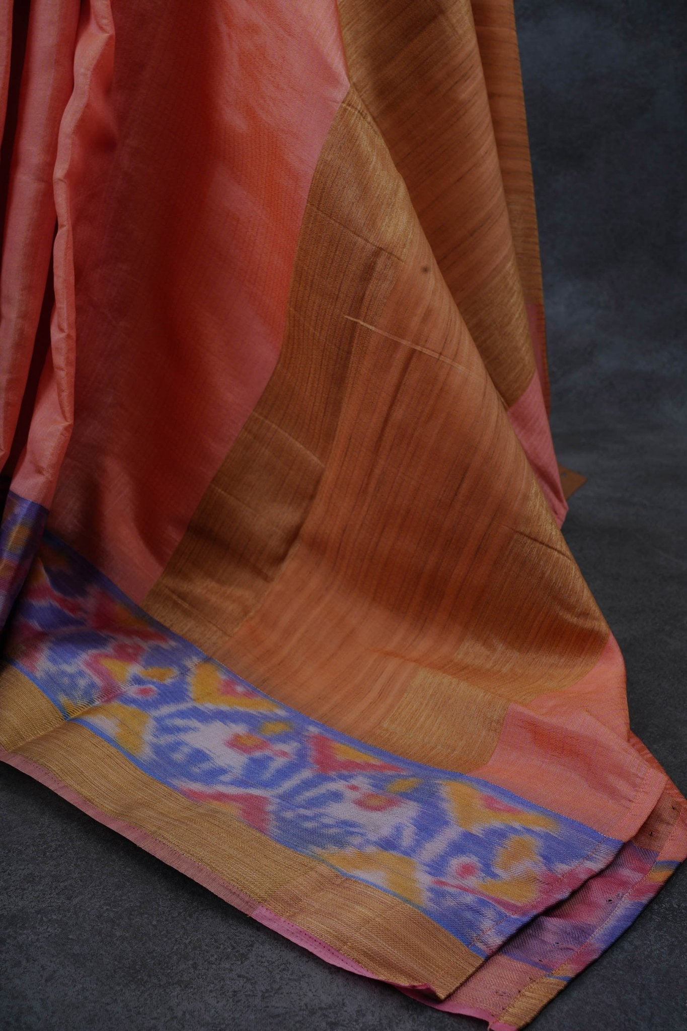 Luxury Semi Tussar Silk Saree with Pochampally Border Saree JCS Fashions