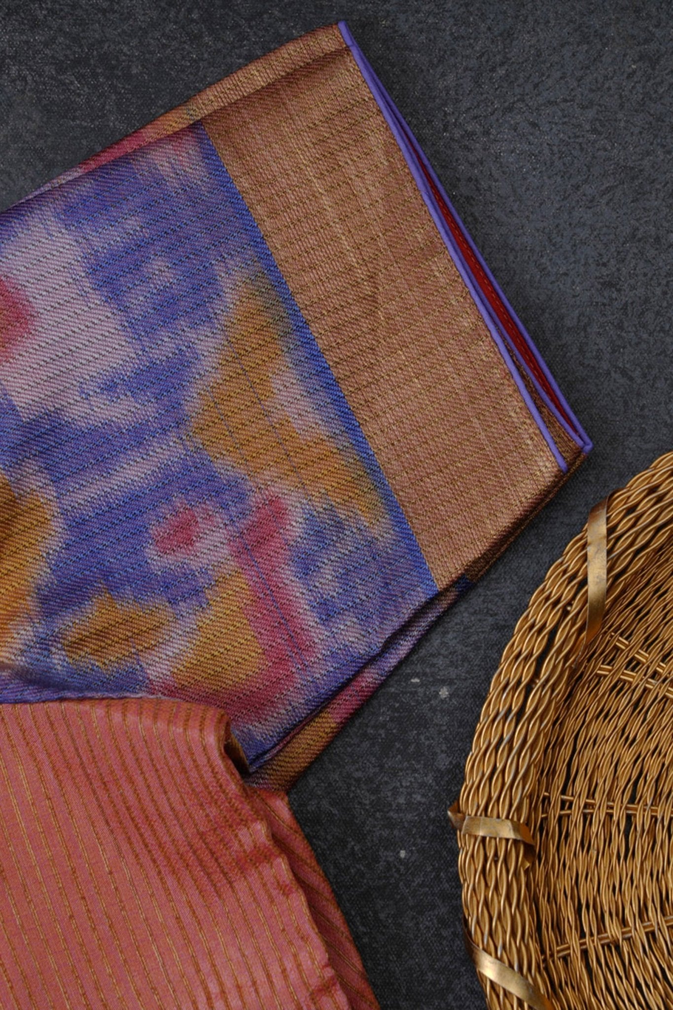 Luxury Semi Tussar Silk Saree with Pochampally Border Saree JCS Fashions