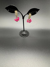 Gold Look Crystal Stud Jhumka Earrings - Traditional Fashion Jewelry Jewelry JCS Fashions