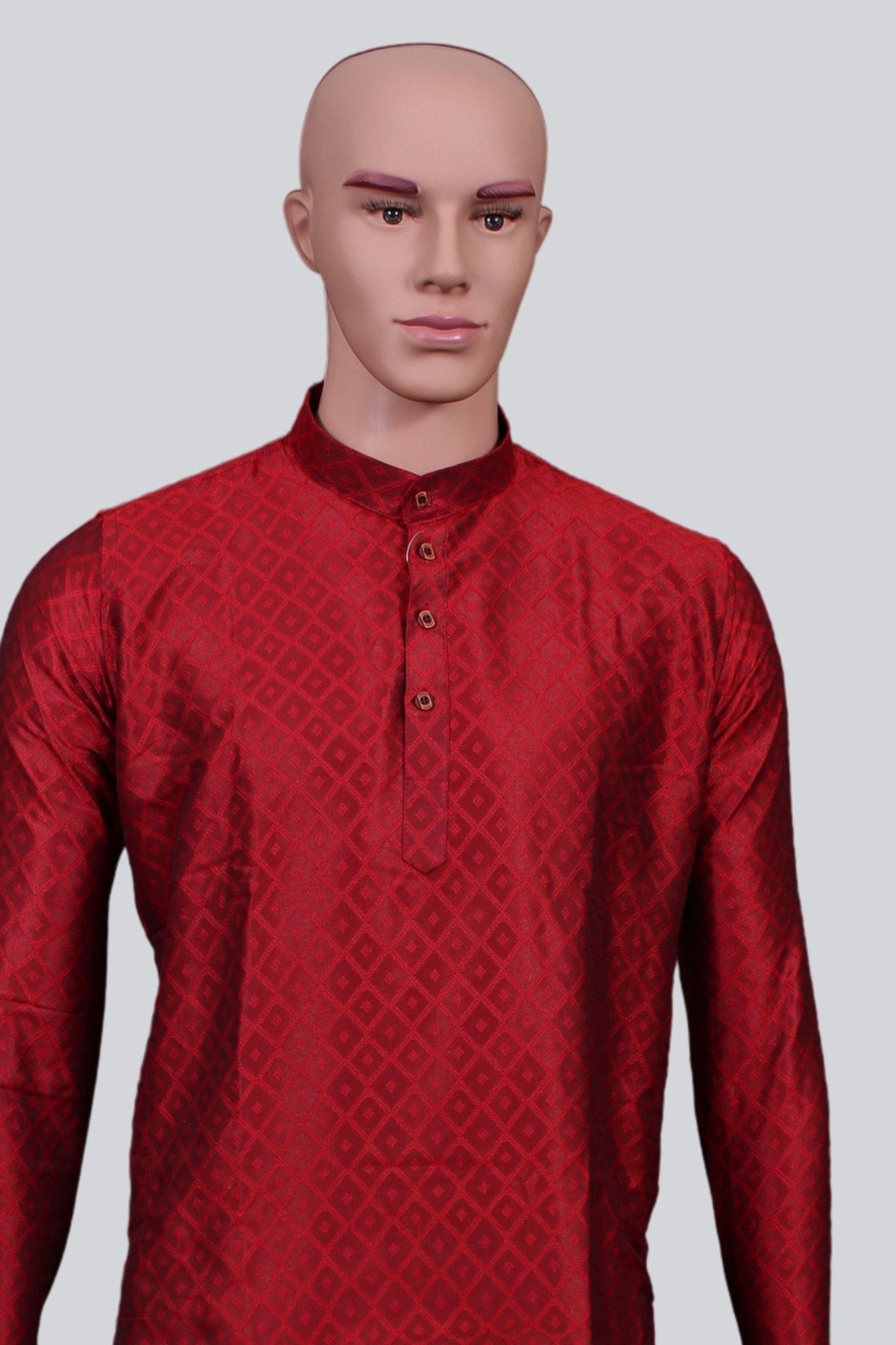 Men's Diamond Pattern Kurta: Ethnic Elegance Meets Modern Comfort Men JCS Fashions