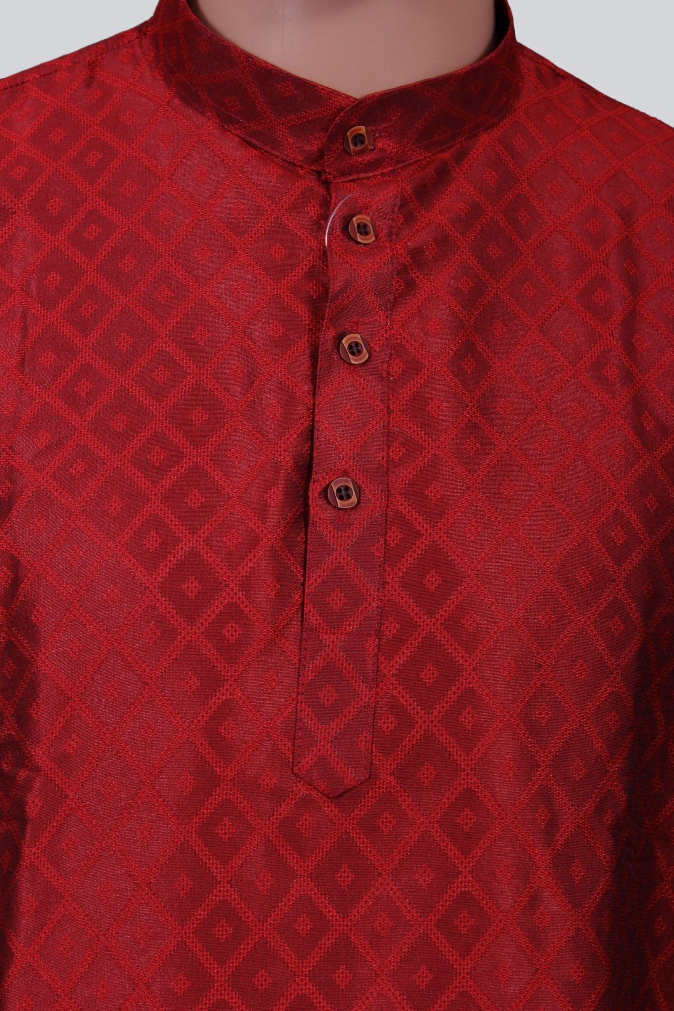 Men's Diamond Pattern Kurta: Ethnic Elegance Meets Modern Comfort Men JCS Fashions