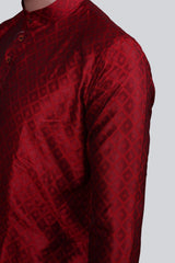 Men's Diamond Pattern Kurta: Ethnic Elegance Meets Modern Comfort Men JCS Fashions