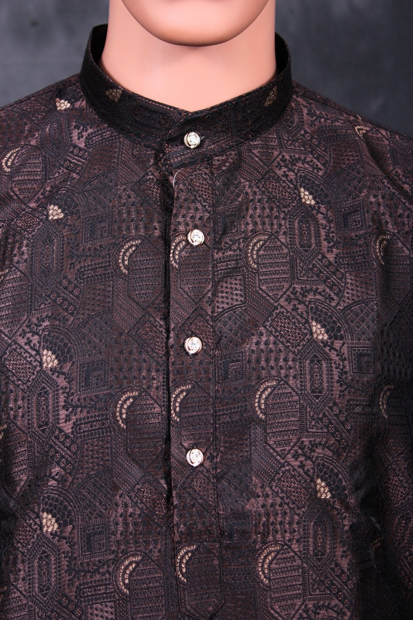 Men's Exquisite Jacquard Kurta - Tradition Meets Style with JCS Fashions Men JCS Fashions