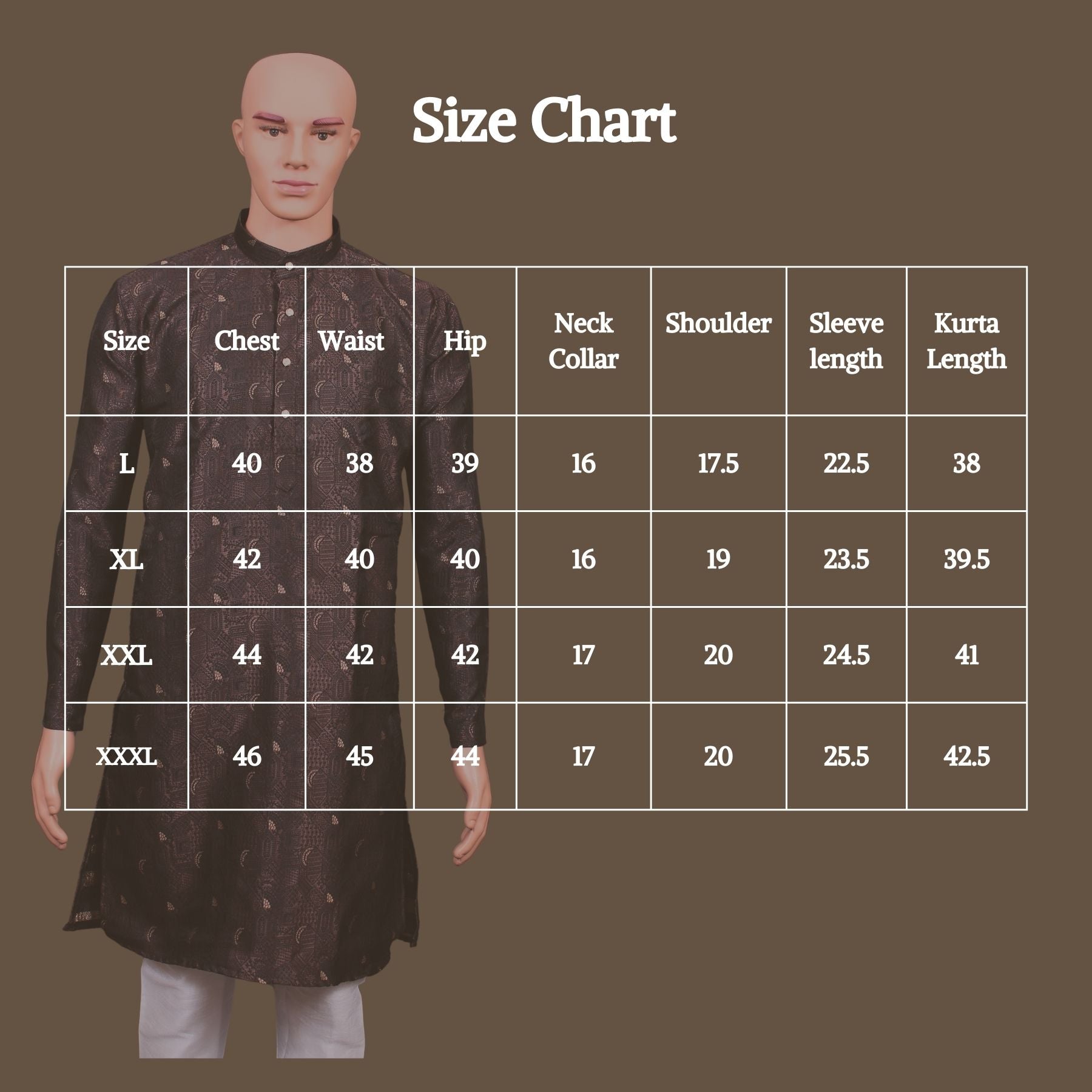 Men's Exquisite Jacquard Kurta - Tradition Meets Style with JCS Fashions Men JCS Fashions