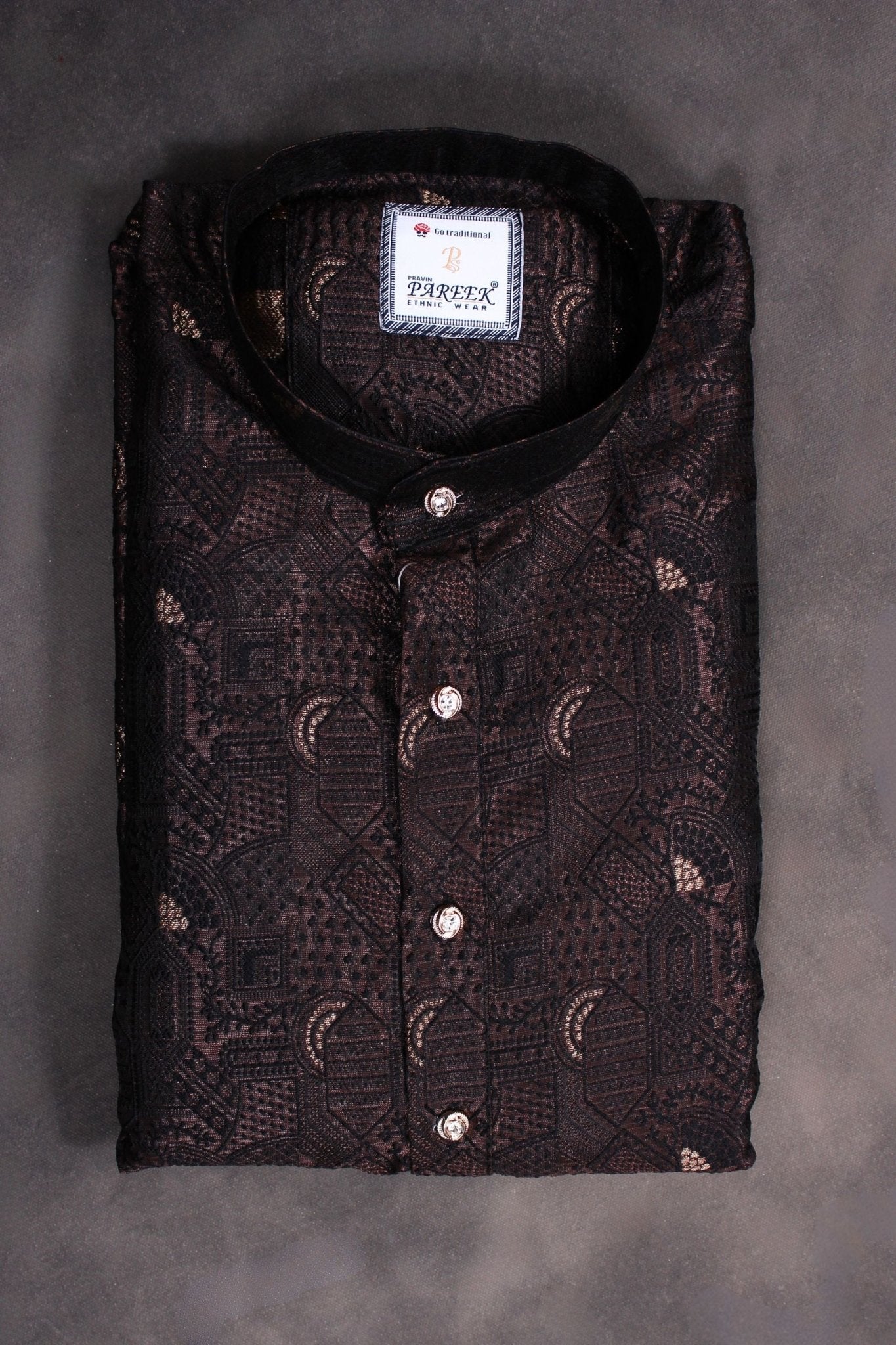 Men's Exquisite Jacquard Kurta - Tradition Meets Style with JCS Fashions Men JCS Fashions