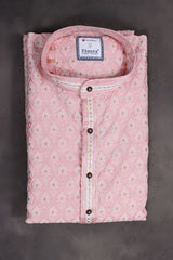 Men's Exquisite White Jacquard Kurta: Traditional Elegance Meets Comfort Men JCS Fashions