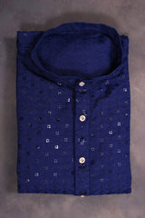 Men's Lakhnavi Kurta: Embroidered Ethnic Elegance by JCSFashions Men JCS Fashions