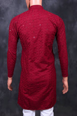 Men's Lakhnavi Kurta - Handcrafted Ethnic Elegance from JCSFashions Men JCS Fashions