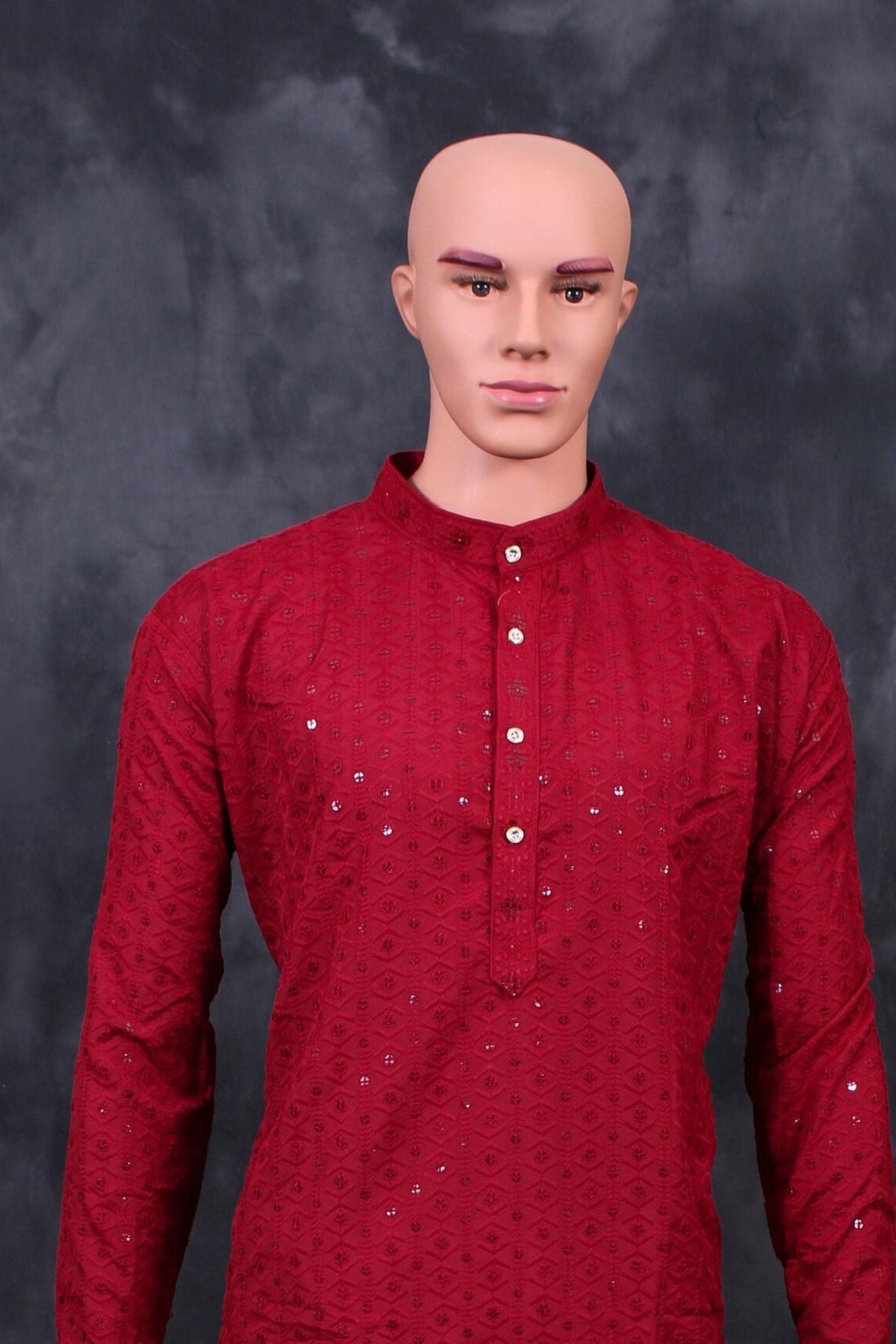 Men's Royal Lakhnavi Kurta with Elegant Sequin Work - JCS Fashions Men JCS Fashions