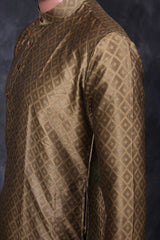 Modern Classic Men's Diamond Pattern Kurta - Tradition Meets Style Men JCS Fashions