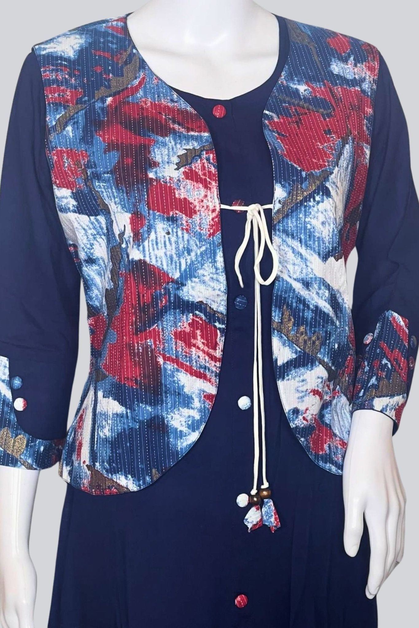 Modern Elegance Rayon Kurti With Short Overcoat |JCS Fashion KURTI JCS Fashions
