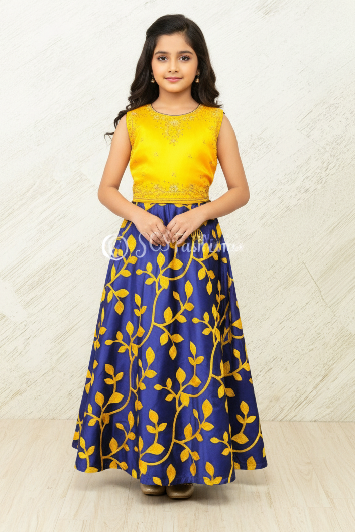 Brown New! Silk-Cotton Blend Frock