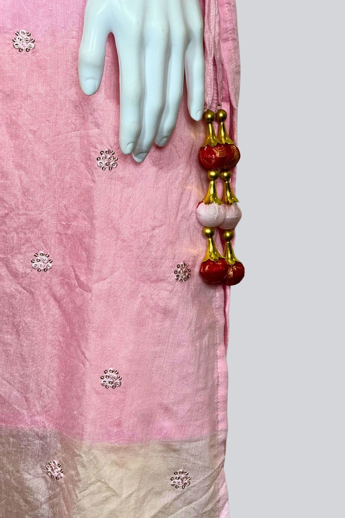Party-Ready Art Silk Kurti and Ghatchola Dupatta Set - JCSFashions Kurti JCS Fashions