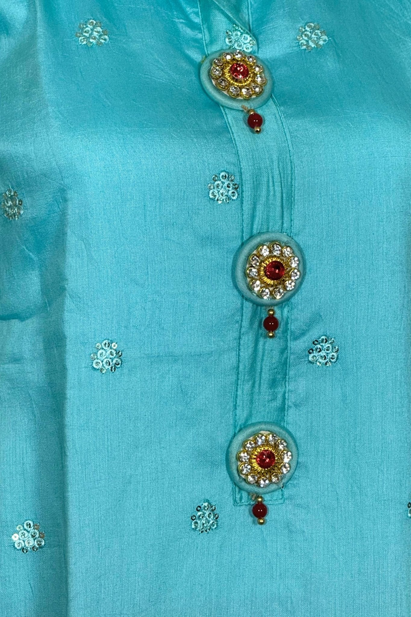 Party-Ready Art Silk Kurti and Ghatchola Dupatta Set - JCSFashions Kurti JCS Fashions