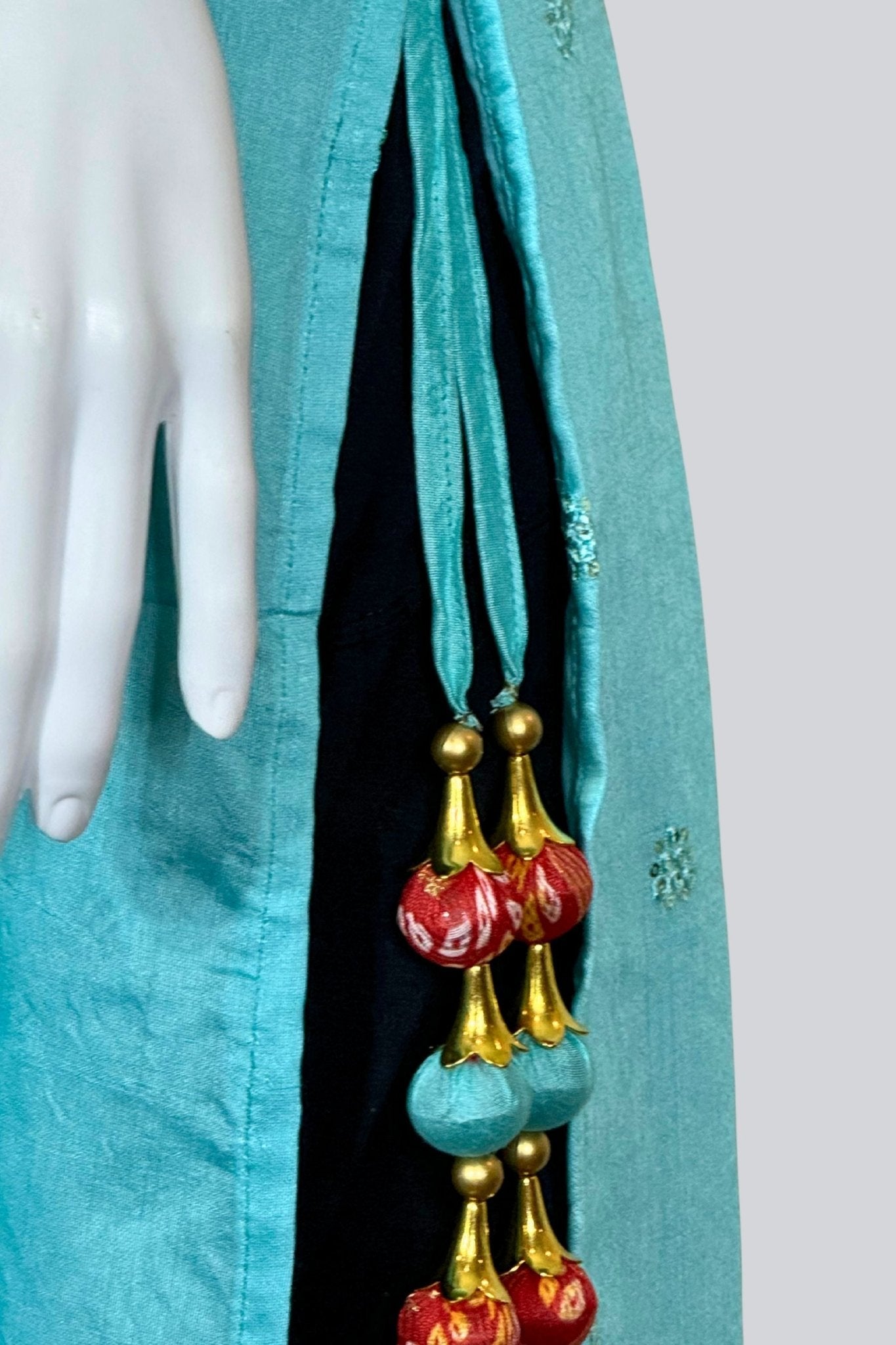 Party-Ready Art Silk Kurti and Ghatchola Dupatta Set - JCSFashions Kurti JCS Fashions
