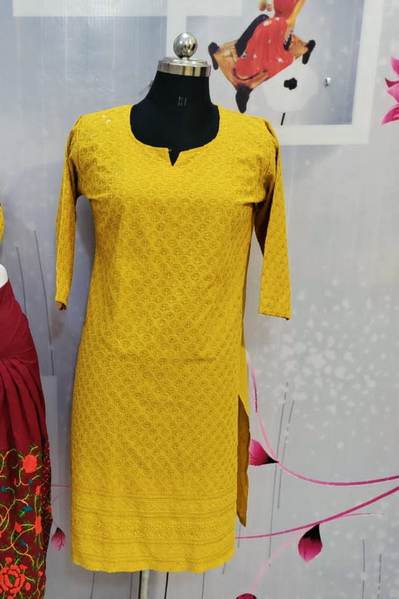 Patiala Salwar Set: Handcrafted Beauty with Cotton & Chikan Embroidery Salwar JCS Fashions