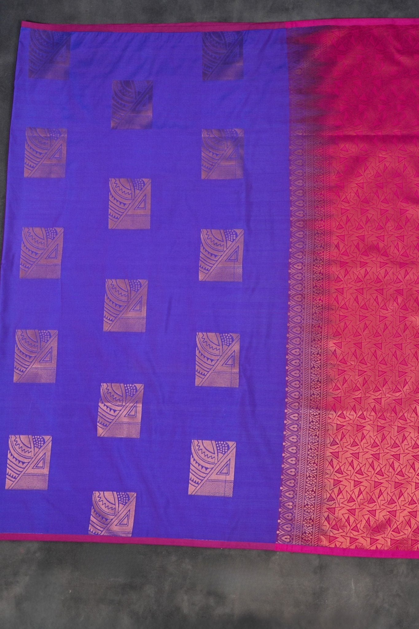 Premium Borderless Kanchipuram Blended Silk Saree - Timeless Elegance Saree JCS Fashions