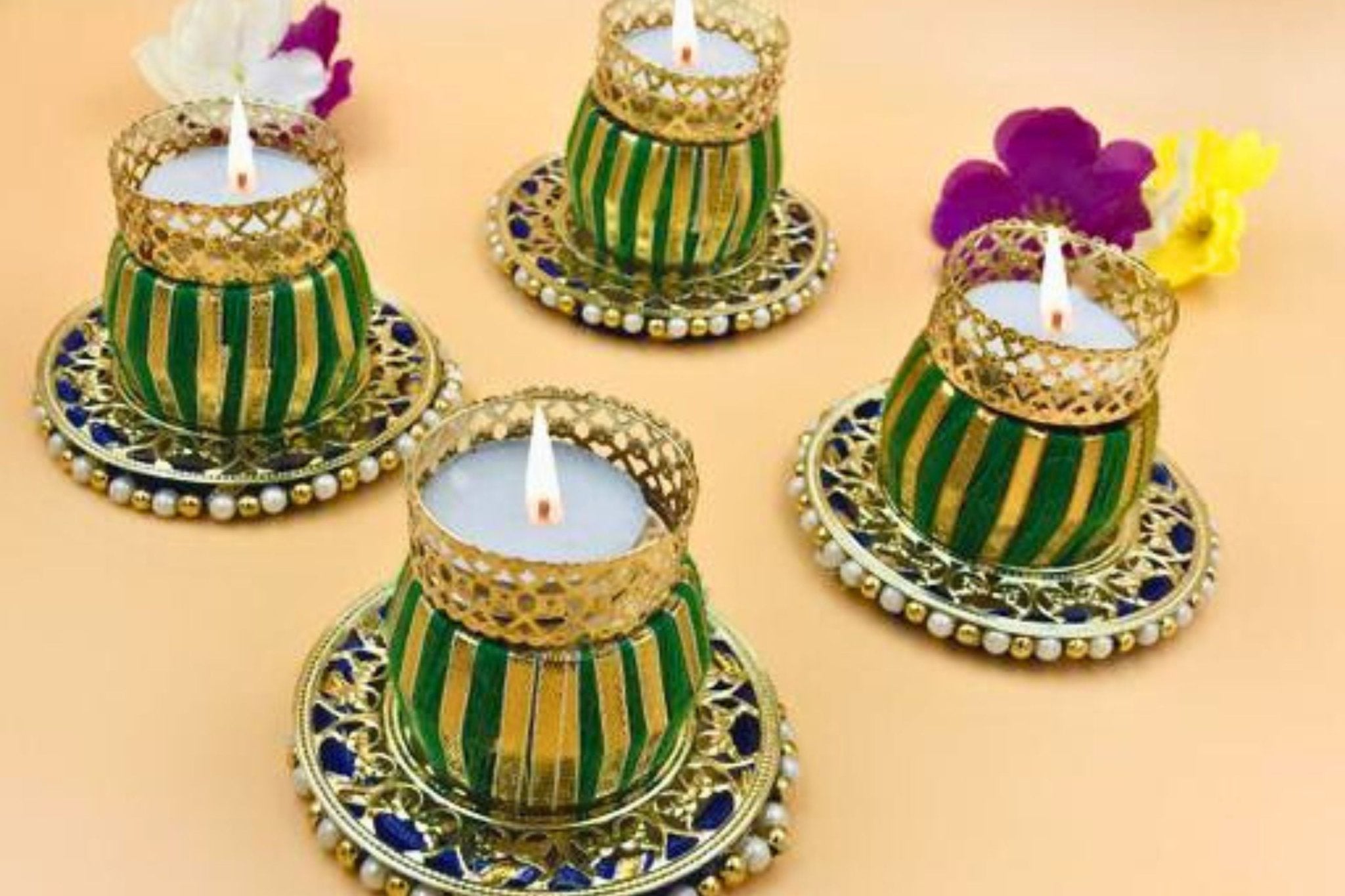 Premium Metal Tealight Candle Holders by JCSFashions Gift JCS Fashions