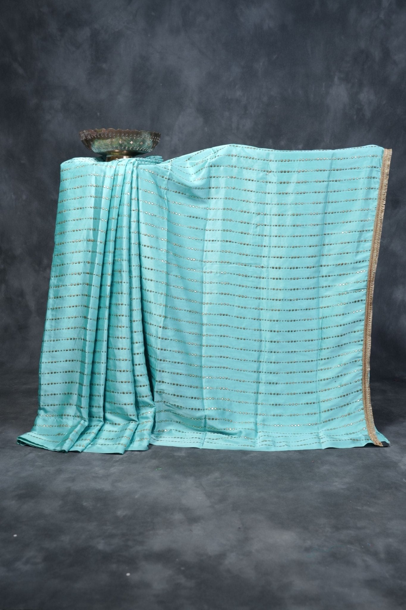 Premium Quality Satin Crêpe Saree With Fully Stitched Blouse SAREE JCS Fashions