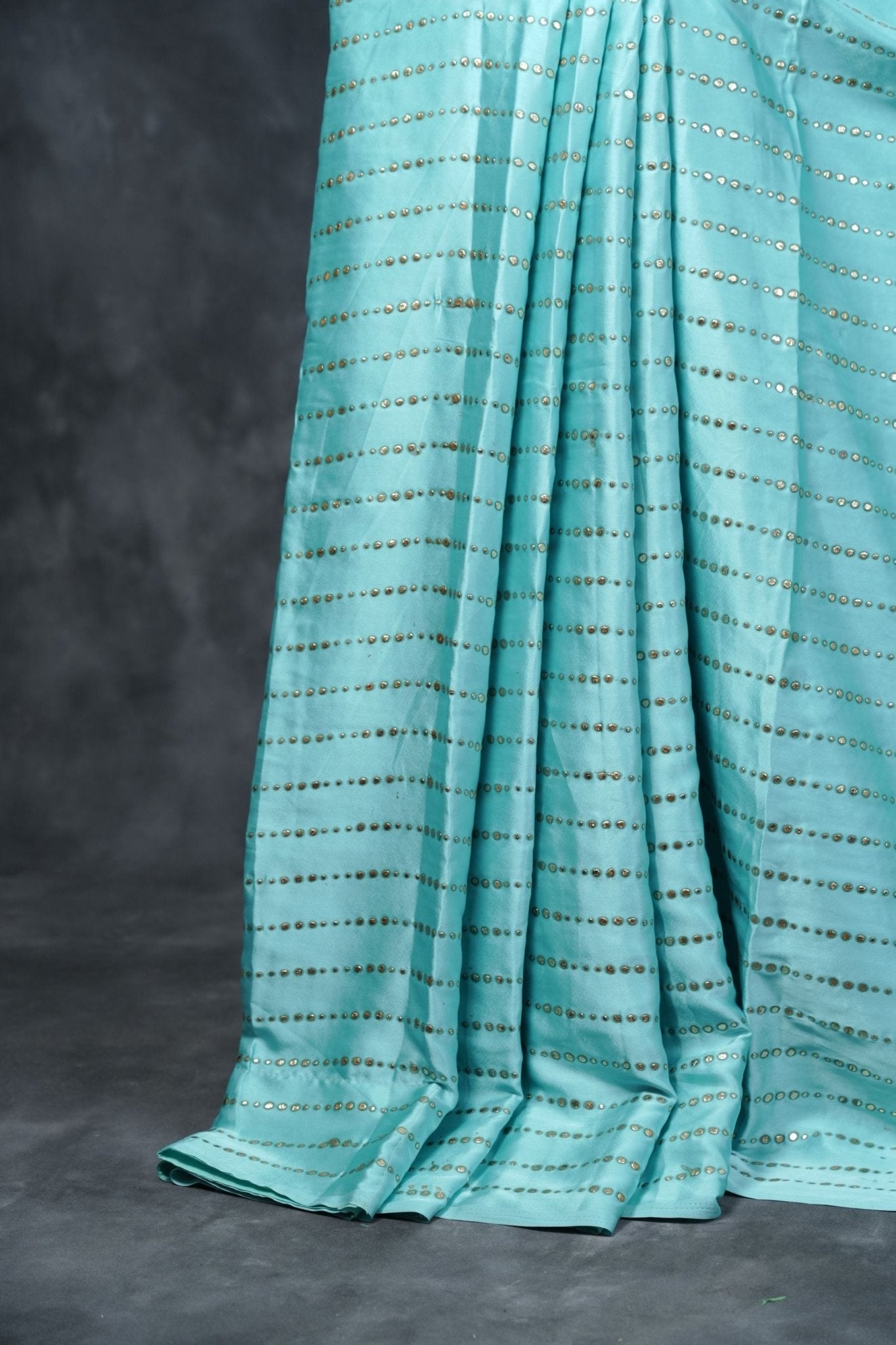 Premium Quality Satin Crêpe Saree With Fully Stitched Blouse SAREE JCS Fashions