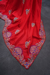 Premium Rajwadi Silk Embellished Saree With Latkan Blouse SAREE JCS Fashions
