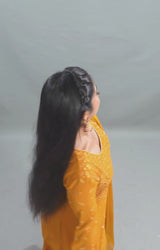 Embroidered Two layer Georgette Kurti Gown