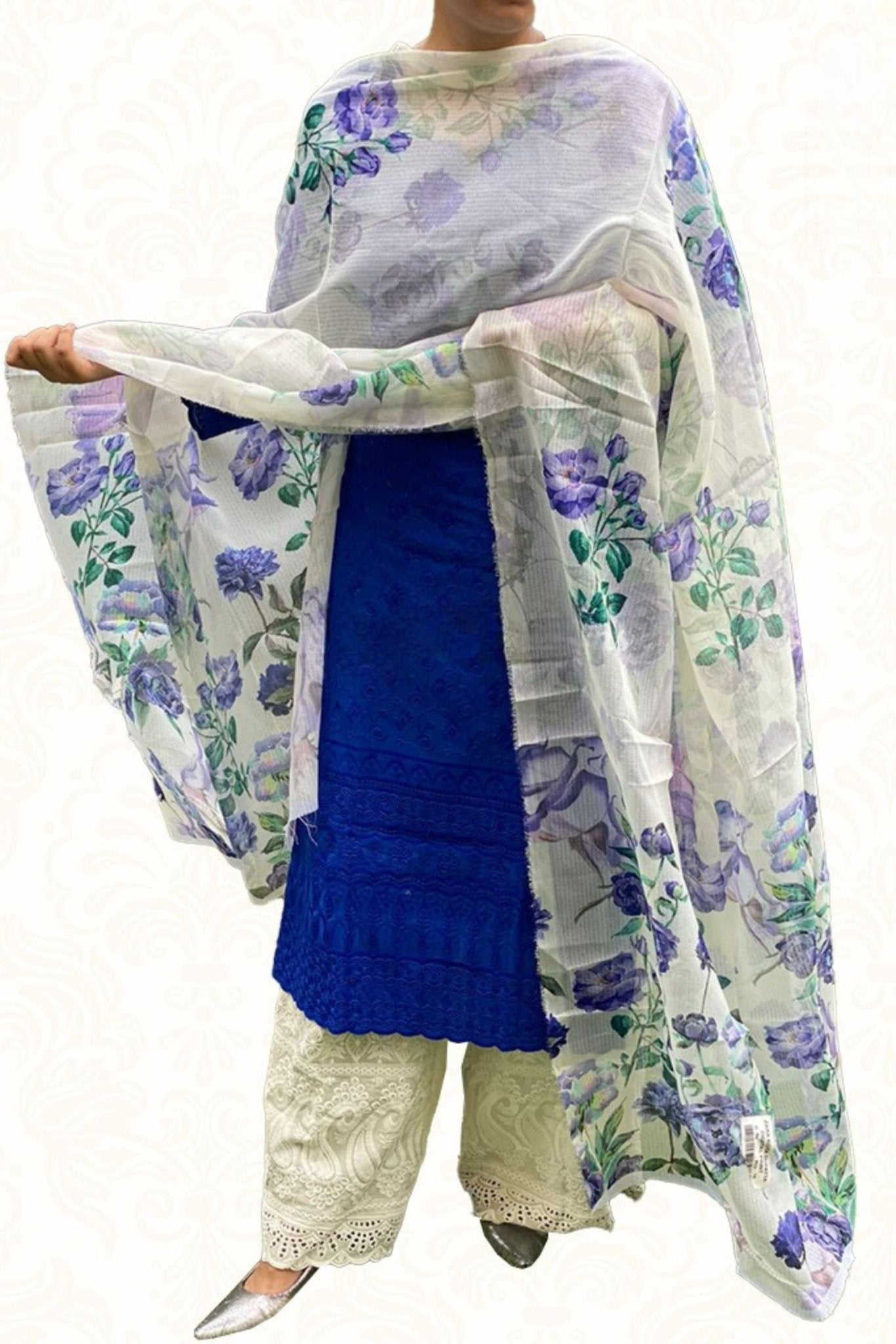 Pure cotton Sequence chikankari kurti with full chikankari Mastani - JCS Fashions