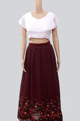 Pure Georgette Beautiful Handwork Lehanga With Blouse LEHENGA JCS Fashions