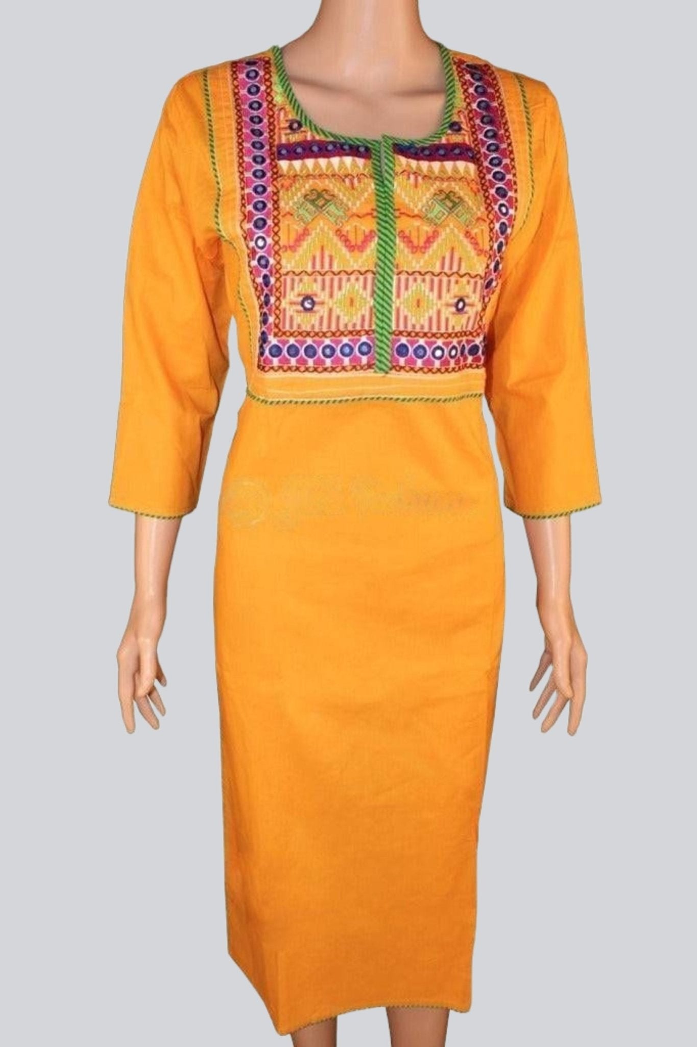 Pure Handloom Semi Cotton Embroidered Kurtis - Elegant and Stylish - JCS Fashions