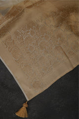 Radiant Banaras Moonga Plain Crepe Saree with Luxurious Kanchi Borders Saree JCS Fashions