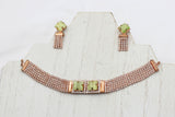 Radiant Handcrafted Jewelry Stone Choker Set by JCSFashions Jewelry JCS Fashions Pista Green