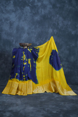 Yellow Radiant Uppada Jute Georgette Saree - Immerse