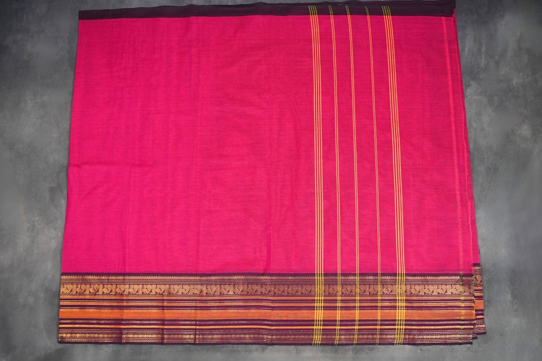 Regal Chettinad Cotton Saree – Traditional Elegance Melds with Modern Saree JCS Fashions