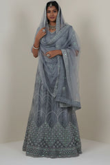 Regal Elegance Designer Lehenga With Stone and Sequins Work LEHENGA JCS Fashions