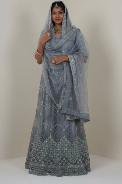 Regal Elegance Designer Lehenga With Stone and Sequins Work LEHENGA JCS Fashions