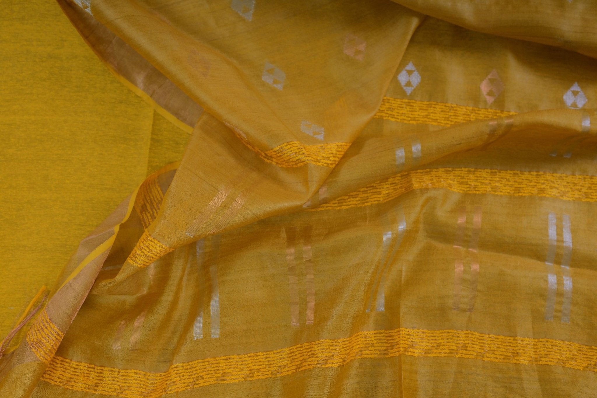 Regal Golden Silk-Cotton Saree: Lightweight & Handcrafted by JCSFashions Saree JCS Fashions