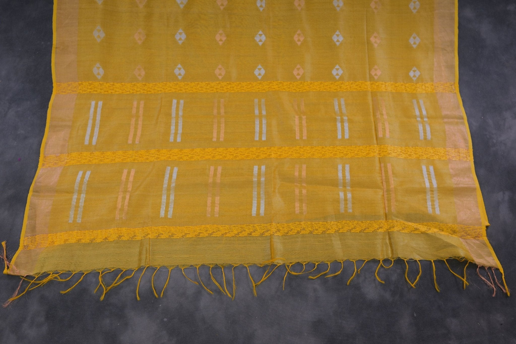 Regal Golden Silk-Cotton Saree: Lightweight & Handcrafted by JCSFashions Saree JCS Fashions