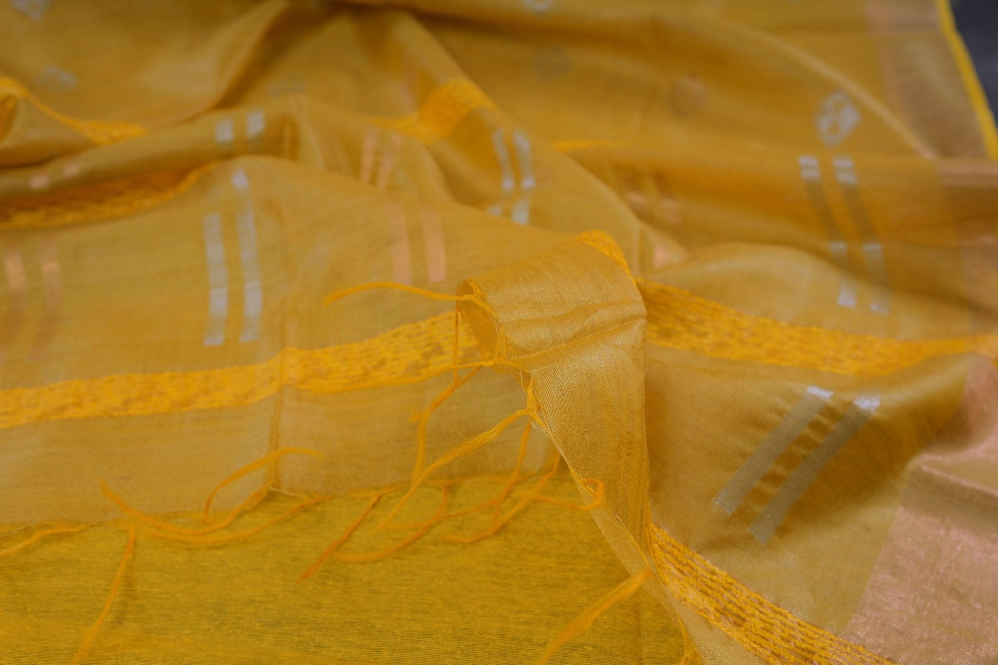 Regal Golden Silk-Cotton Saree: Lightweight & Handcrafted by JCSFashions Saree JCS Fashions