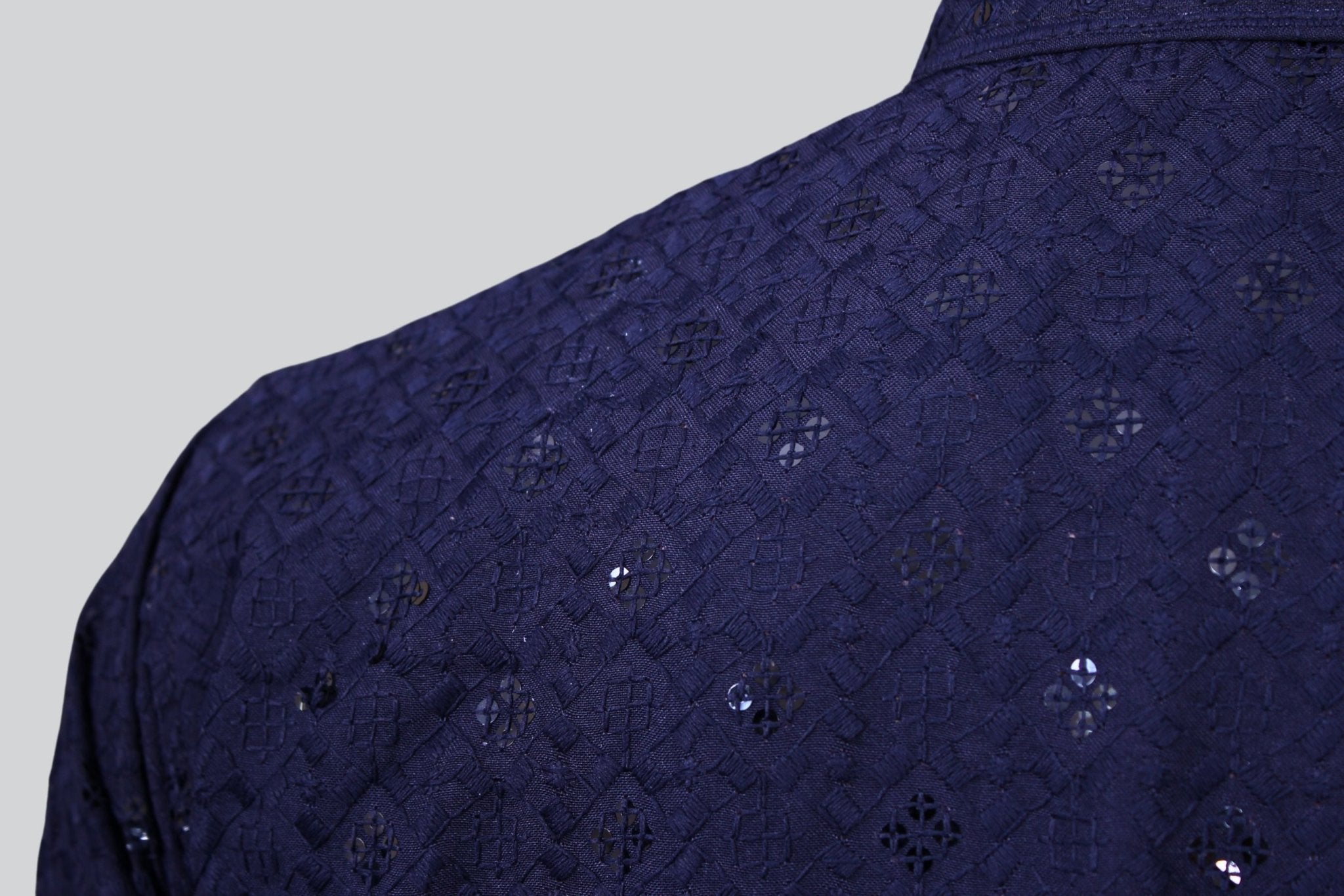 Regal Men's Lakhnavi Kurta with Chikankari Embroidery - JCS Fashions Men JCS Fashions
