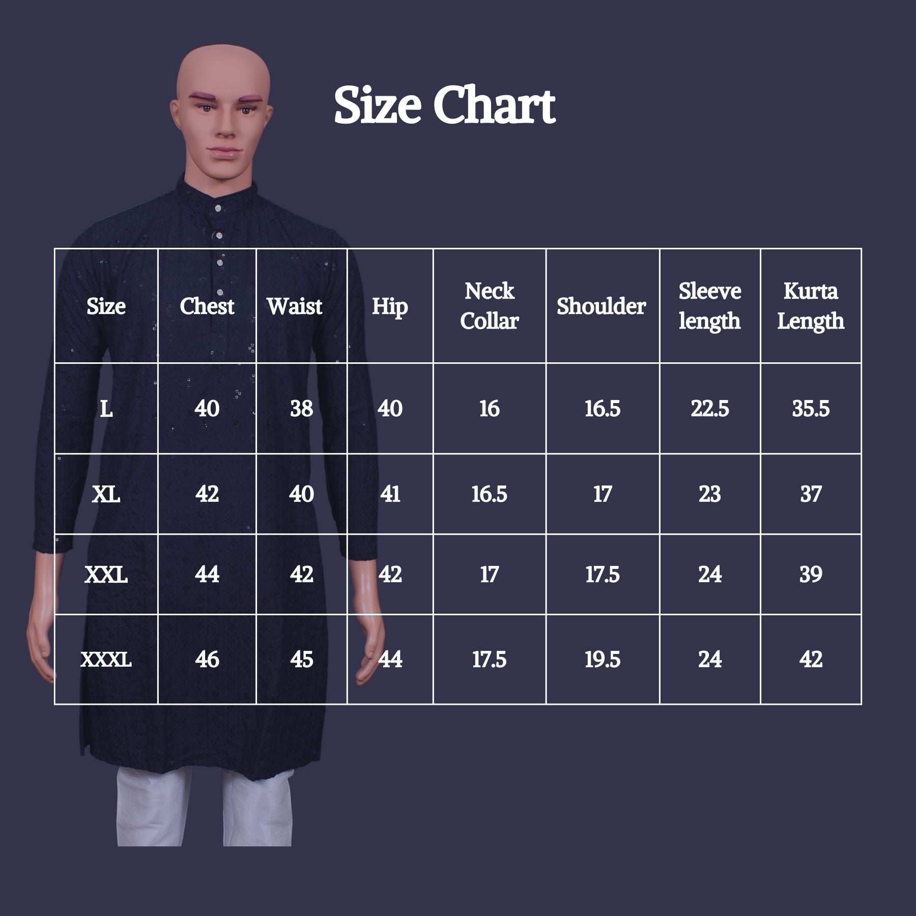 Regal Men's Lakhnavi Kurta with Chikankari Embroidery - JCS Fashions Men JCS Fashions