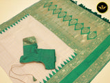Semi Ikkat Saree With Gadwal Borders - A Fusion of Tradition & Trend Saree JCS Fashions