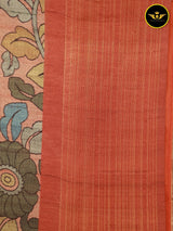 Semi Silk Saree with Exquisite Floral Design and Contrasting Blouse Saree JCS Fashions