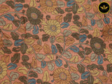 Semi Silk Saree with Exquisite Floral Design and Contrasting Blouse Saree JCS Fashions