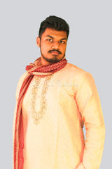Luxury Silk Kurta Pajama Set – Zari Embroidery for Weddings & Festivals MEN JCS Fashions