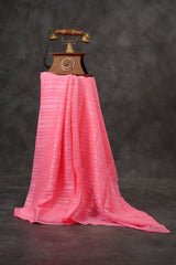 Silver Zari Georgette Saree with Black Sequence Blouse - Elegant and Stylish SAREE JCS Fashions