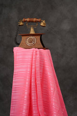 Silver Zari Georgette Saree with Black Sequence Blouse - Elegant and Stylish SAREE JCS Fashions